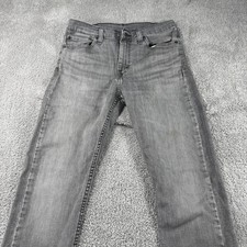 Levis 510 Jeans Mens 31x32 Gray Skinny Slim Fit Denim Charcoal Wash Casual Pants