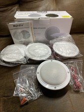 Herdio 4" Waterproof Marine Outdoor Speakers WHITE - HMS-5104 - 4 Speakers 160W