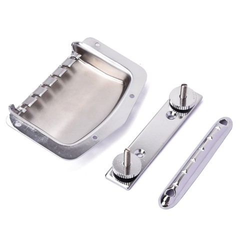 New Fixed Bridge Tailpiece For Vintage Teisco Tune O Matic Electric Guitar Parts
