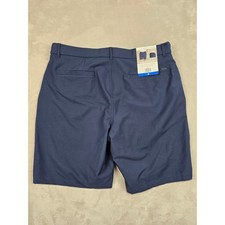 Greg Norman ML75 Stretch Shorts Mens 36 Blue Performance Golf Moisture Wicking