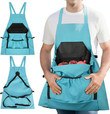 Gardening Apron with Pockets for Women   Harvest Apron for Garden Vegetables, Wa