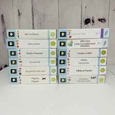 12 Cricut Cartridges Lot Books Keypad Overlays READ