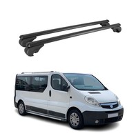 DachträGer GrundträGer FüR Opel Vivaro A 2001-2014 TÜV Aluminium Schwarz 2Tlg