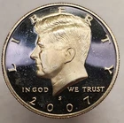 2007-S Kennedy Half Dollar Clad Proof - Actual Coin Pictured Circulated