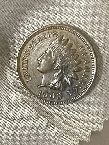 AU 1903 INDIAN HEAD CENT PENNY