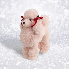 10" Pink Poodle Christmas Decor SHIPS WITHIN 10 DAYS NEW 2025