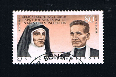 DEUTSCHLAND DIE BRIEFMARKE EDITH STEIN RUBERT MAYER 1988 gestempelt (BD4825)