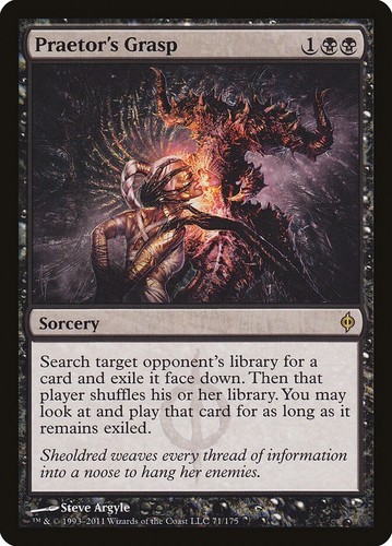 MTG Praetor's Grasp New Phyrexia FOIL JP - Picture 2 of 2