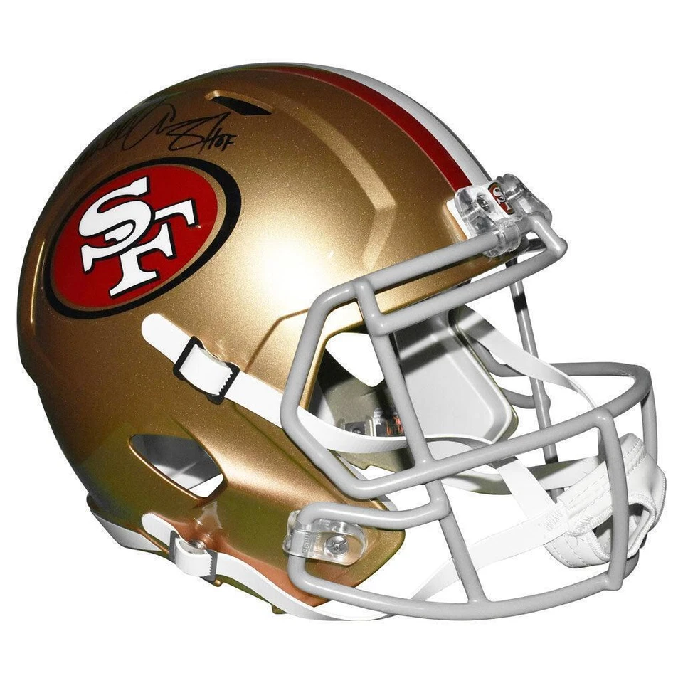 Réplica tamaño completo de velocidad firmada por Terrell Owens HOF inscripción San Francisco 49ers Foto 3 de 4