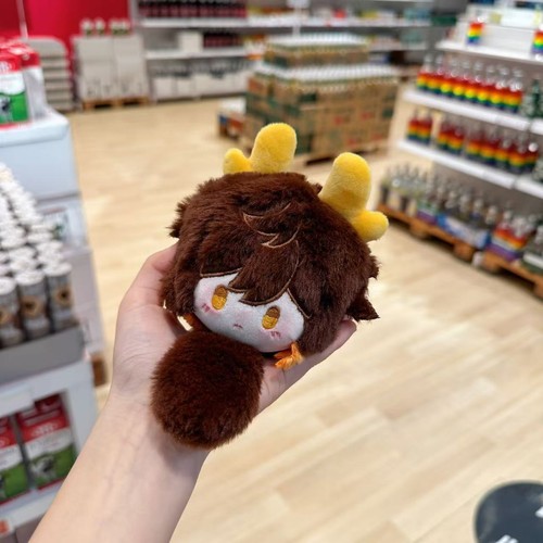 Genshin Impact zhong li gioco Tuanzi peluche bambola giocattolo cuscino imbottito ciondolo - Foto 3 di 5