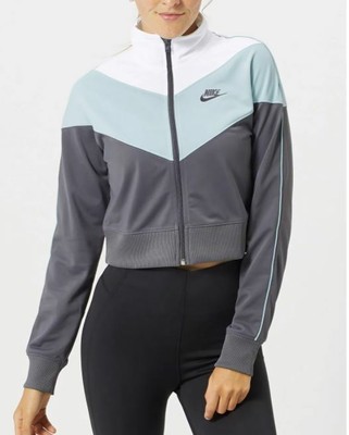 nike heritage cropped track jacket