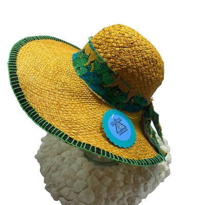 Leopard Banded Straw Sun Hat Leopard Band Toyo Straw Safari Fedora Hat – Village Hat Shop main image 4