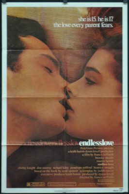 ENDLESS LOVE 1981 ORIGINAL 27X41 MOVIE POSTER BROOKE SHIELDS