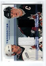 2000-01 BAP Memorabilia Update Teammates #TM30 Keith Tkachuk/Teppo Numminen