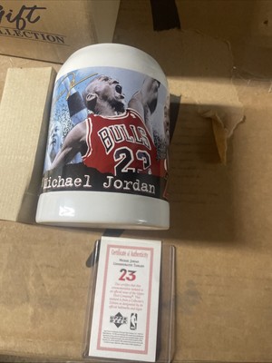 1997 MICHAEL JORDAN Avon Collection Commemorative Tankard Stein Ceramic Mug New
