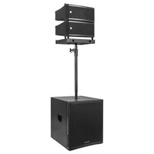 Sound Town Line Array:6.5" Powered Spk 6.5" Passive Spk 18" Sub CARPO-LA62-18S 
