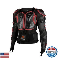 Ridbiker Motorcycle Full Body Armor Protector Removable Racing Jacket Motocro