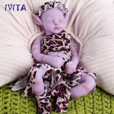 IVITA 12"Pink Avatar Doll Girl Full Silicone Floppy Lifelike Avatar Fairy Doll