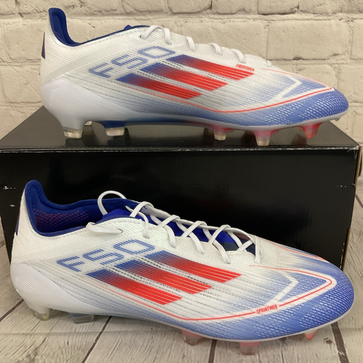 Adidas IF8818 F50 Elite FG Soccer Cleats White Solar Red Adidas IF8818 F50 Elite FG Soccer Cleats White Solar Red