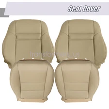 For 2003 2004 2005 2006 2007 Honda Accord Driver & Passenger Seat Cover Tan