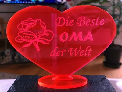 HERZ BESTE OMA MUTTERTAG GESCHENK OMA GEBURTSTAG LIEBE