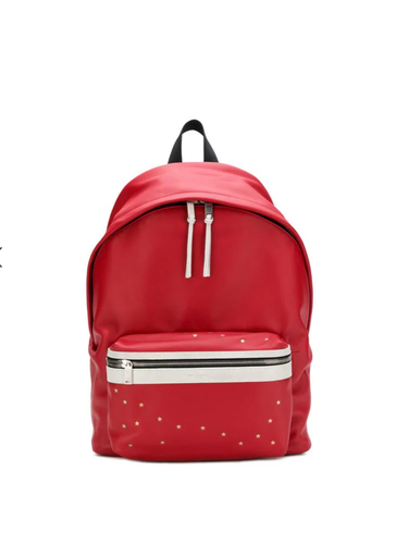 Saint Laurent City Backpack 🎒Smooth Red 