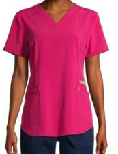 Scrubstar Premium Ethical Fabric Solid Color Women's V-Neck Medical Scrub Top 1
