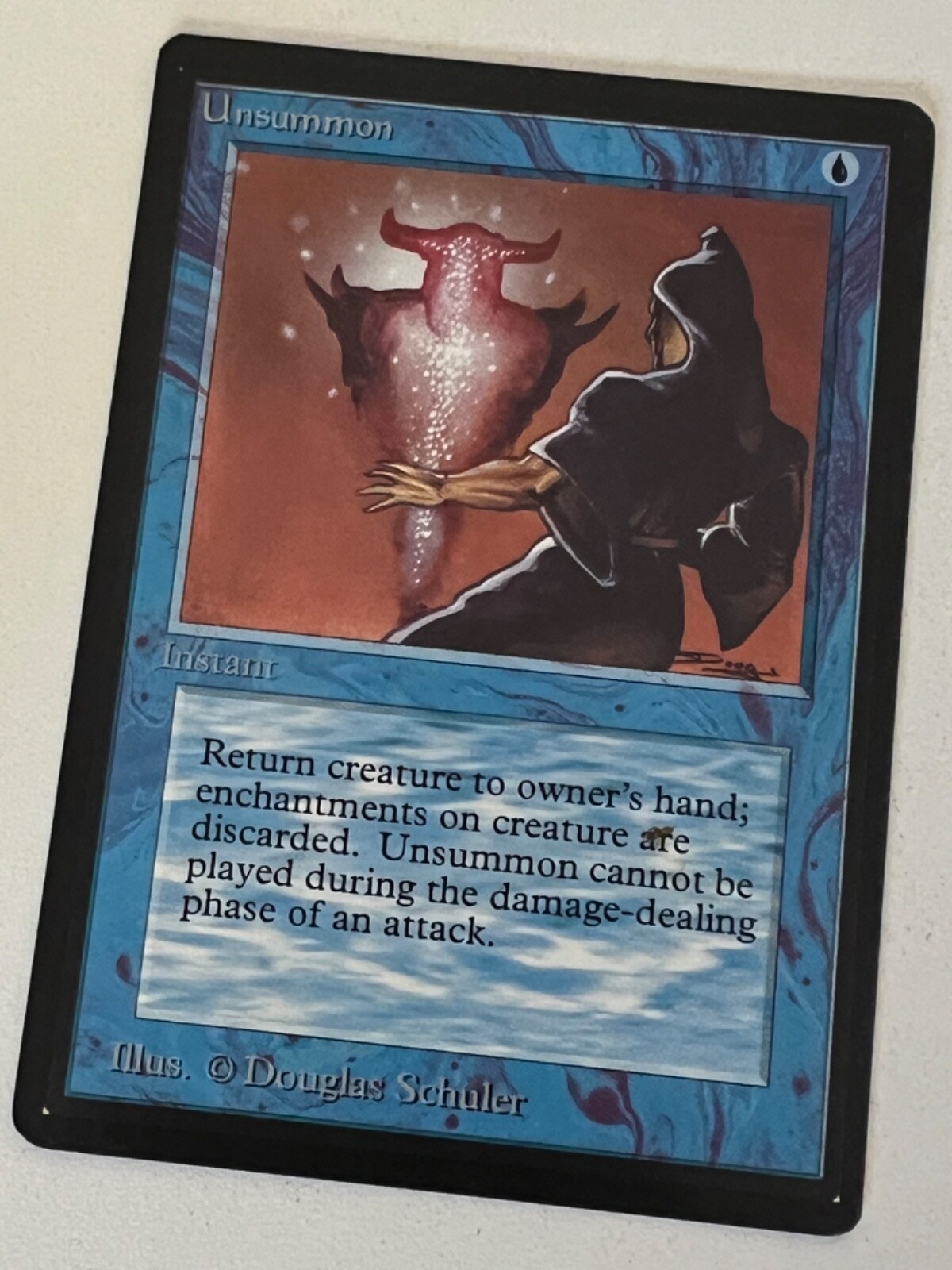 Magic the Gathering MTG Beta Unsummon LP+  (Beta Bob)