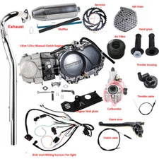 Lifan 125cc Engine Motor Kit Kick Start For Pit Bike CRF50 CT70 XR50 CT90 110