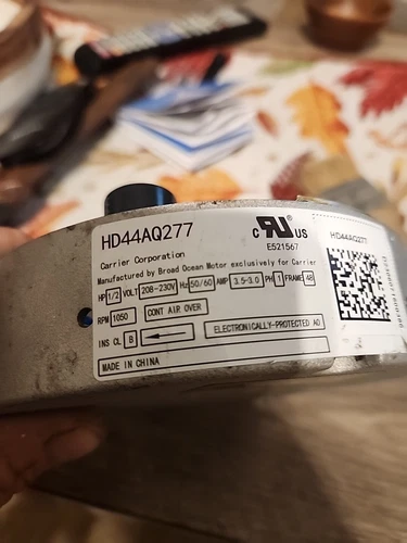 Zhongshan Broad-Ocean Motor Module  K00190111 208-230V . 1/2 HP.  HD44AQ277 #12