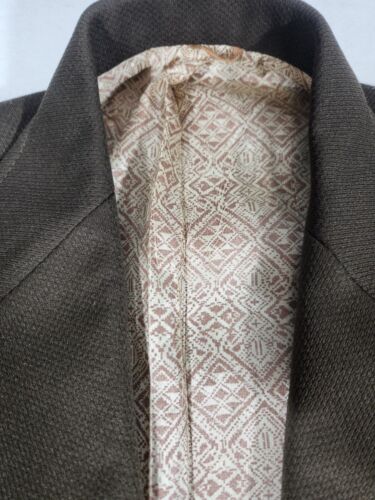 Montgomery Ward Leisure Suit Jacket Mens 42 long Blazer Vtg 60s 70s - Picture 4 of 9