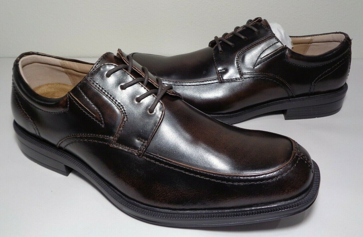Florsheim Size 10.5 M BILLINGS Brown Leather Lace Oxfords  display picture 1