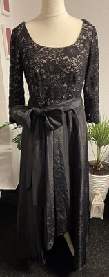 Traumhaftes Abendkleid R&M Richards Größe 10 38 40 42 Schwarz 