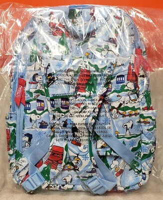 Vera Bradley Campus Backpack Ski Slope Snoopy NWT | eBay