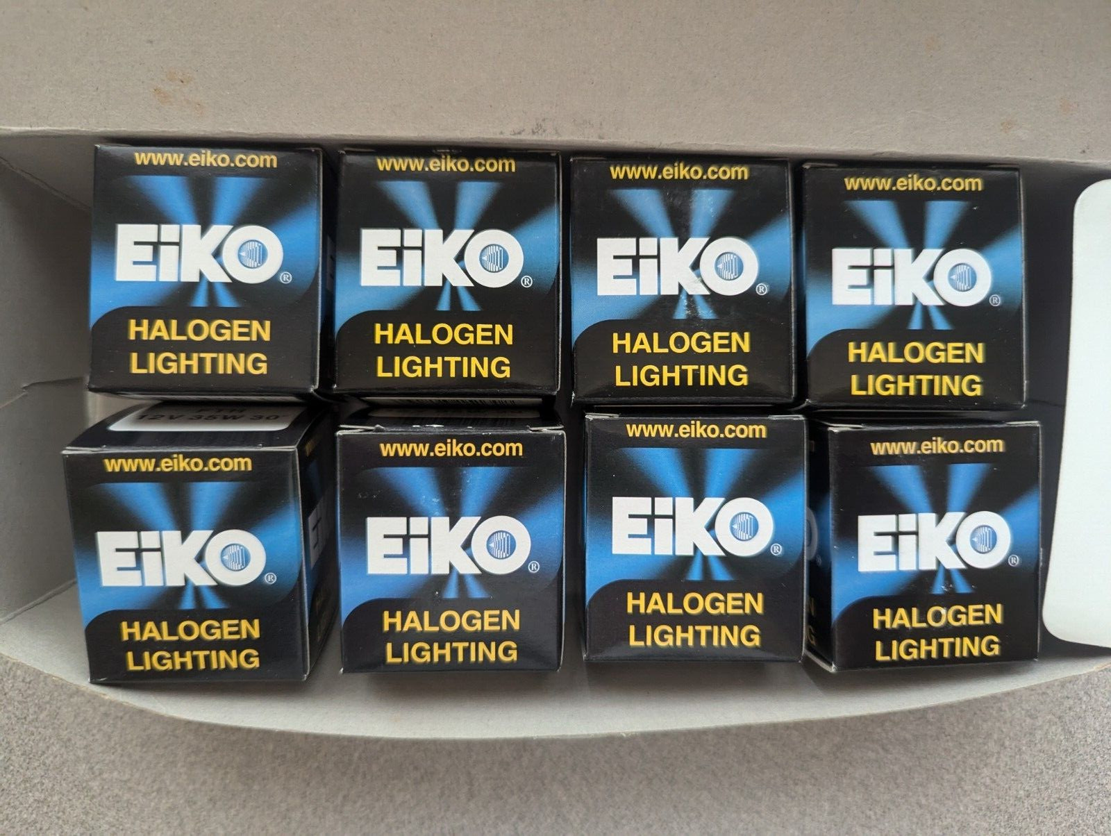 (8) EiKO 12v 35w 30 degree halogen lamp bulbs
