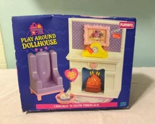 PLAYSKOOL Play Around Dollhouse Crackle N Glow Fireplace Unopened Box