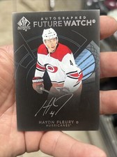 BLACK 2017-18 SP Authentic Hockey HAYDN FLEURY Autographed Future Watch #148