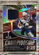 2021 PANINI SPECTRA ROB GRONKOWSKI, #CG-RG, HYPER PRIZM, CHAMPIONSHIP GEAR, #/75