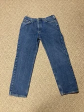 Carhart Men’s Jeans Relaxed Fit Blue Medium Wash Denim Size 38 X 32