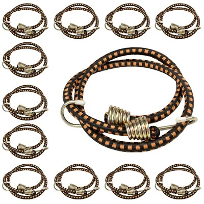 ATE PRO. USA [12 Pack] 36" Inch Industrial Bungee Cord - Super Heavy Duty, Strong Metal Hooks
