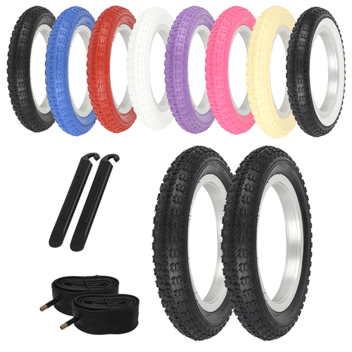 ENIX BICYCLE WIRE BEAD 12" 1/2" x 2 1/4" TIRE SETS COMP III BMX TREAD 6/PCS - Picture 1 of 9