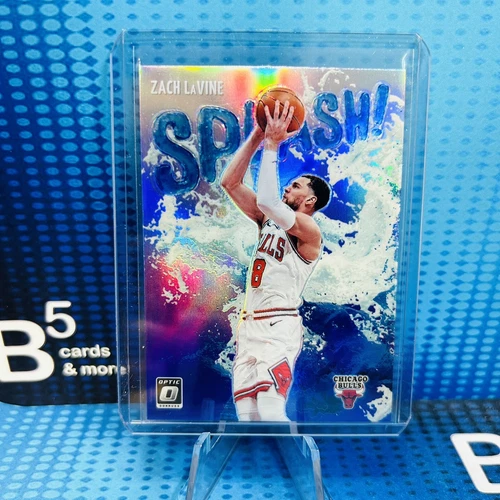 2021-22 Panini Donruss Optic Basketball #8 Zach LaVine Splash Purple Holo Prizm