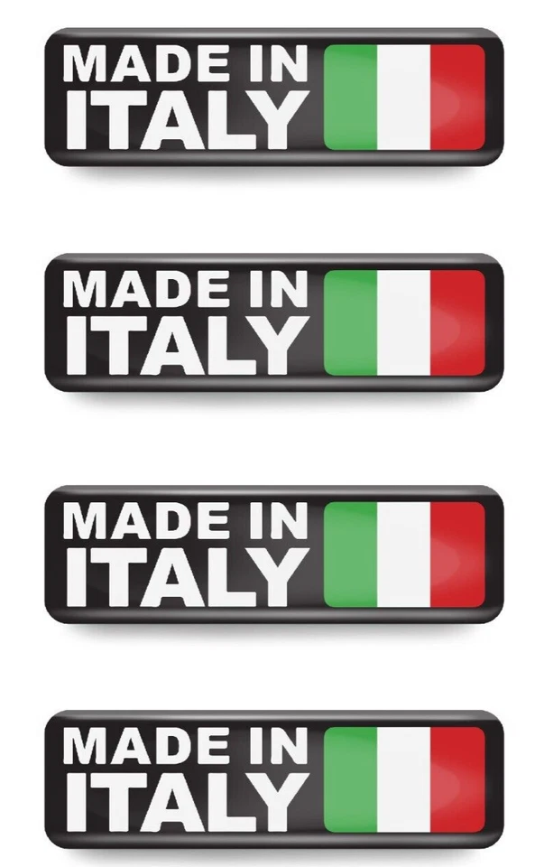 4x Made in Italy 3D Gel Aufkleber Italia Sticker Italien HD Badge Auto Car 8x3cm - Bild 1 von 1