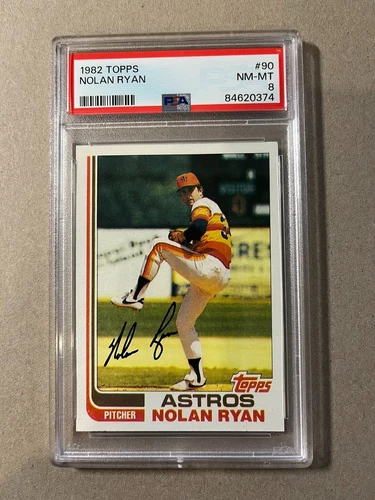 1982 TOPPS #90 NOLAN RYAN HOUSTON ASTROS HOF PSA 8 NM-MT