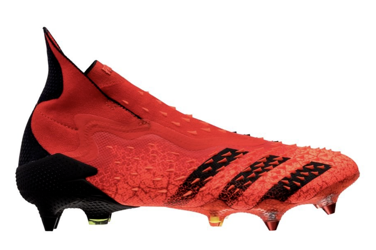 Adidas PREDATOR Freak + Sg Red Black Soccer Cleats FY6250 Men's
