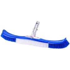 Deluxe 20" Flexible Swimming Pool Brush w/Nylon Bristles Aluminum EZ Clip Handle