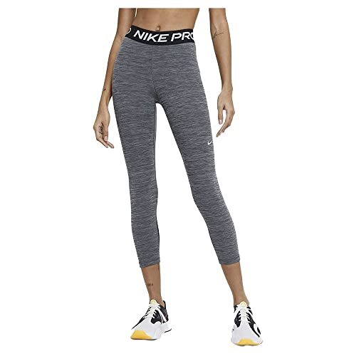 Nike Women's 365 Mid-Rise Tight Crop Leggings in Heather Grey Size XS