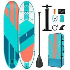 Homech Inflatable Stand Up Paddle Board 10’10 × 32” × 6” All Round iSUP Paddlebo