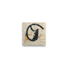 B0019CP Marble Mosaic Border Decorative Tile Spring Botticino 6.3x6.3 Polished