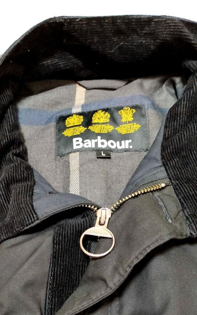 Barbour KYLE WAX Oiled Jacket Coat cotton black size L Barbour KYLE WAX Oiled Jacket Coat cotton black size L